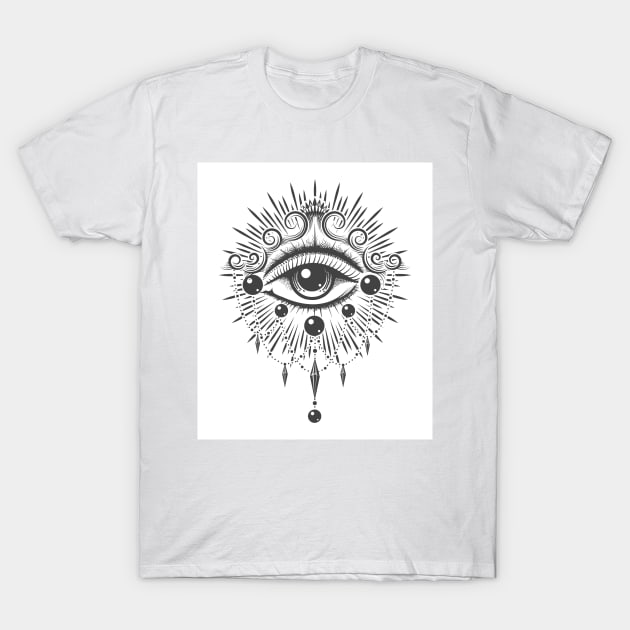 Esoteric All Seeing Eye T-Shirt by devaleta